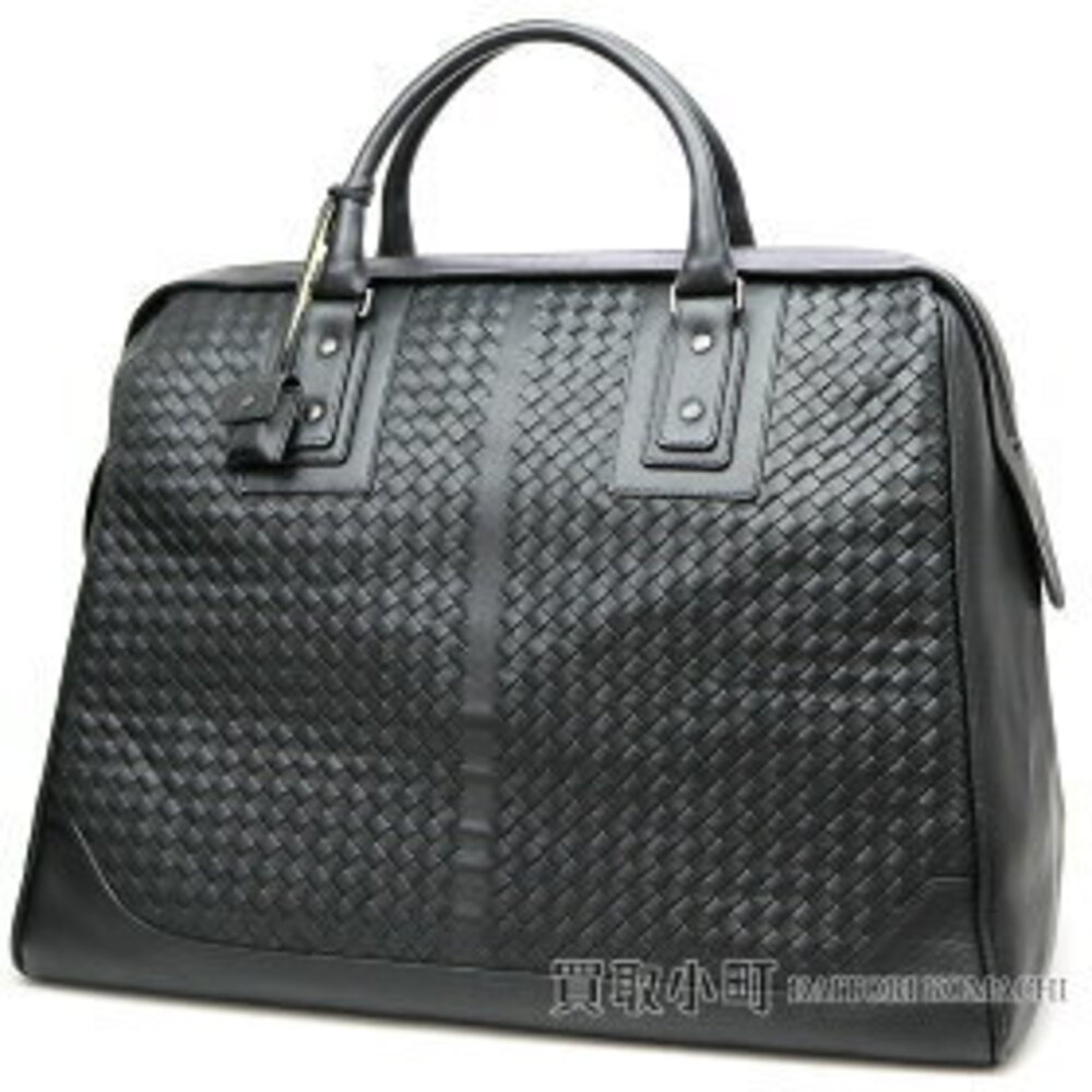 Bottega Veneta Nero Black Intrecciato Duffle Bag Black Calfskin
